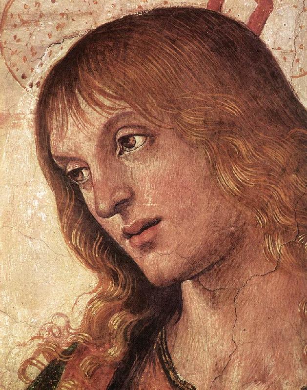 PERUGINO, Pietro Christ Handing the Keys to St. Peter (detail) af